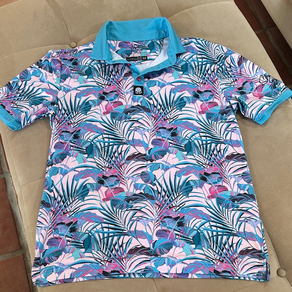 Shanks and Eagles Men’s tropical polo shirt